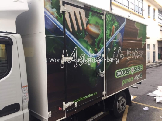 Eco disposable inkjet uv wrapping sticker at klang selangor