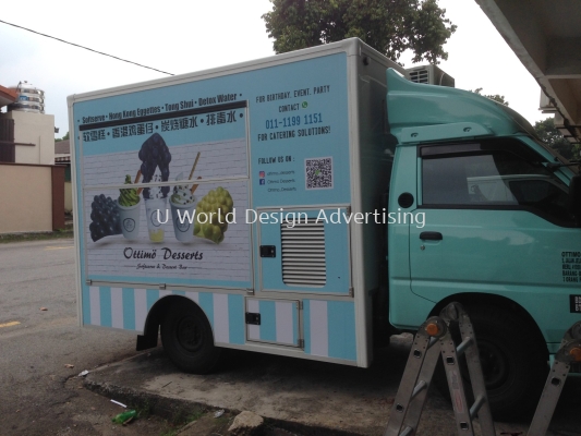 Charcoal Healthcare Tong Shui Boxtruck inkjet uv wrapping sticker at klang selangor 