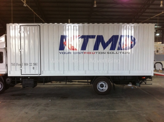 KTMD Box Truck Cutting sticker 