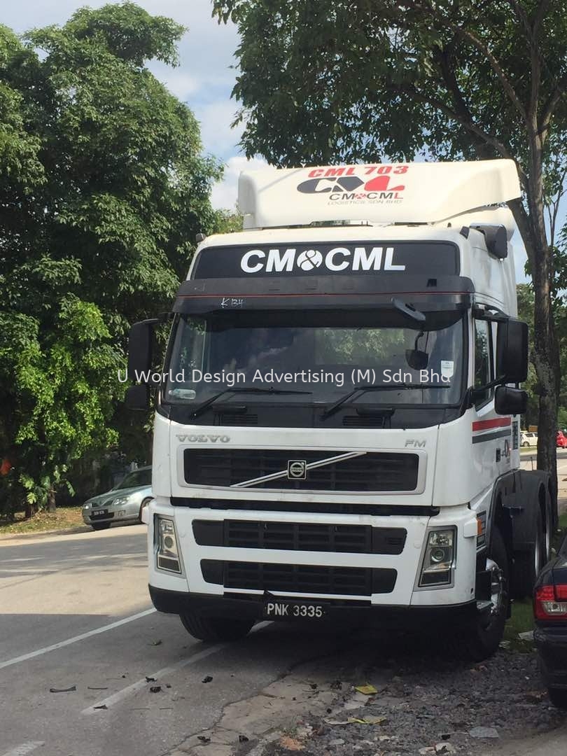 Cm & Cml Logistics sdn bhd Lorry Truck cutting sticker at klang ...