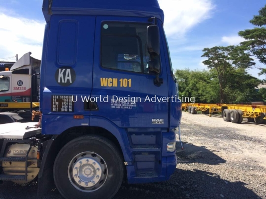 Wise Carry Haulage sdn bhd Lorry Truck cutting sticker at klang selangor 