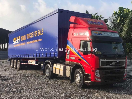 Slh Rebuild lorry Truck cutting sticker at klang selangor 