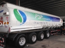 PSP LUBRICANTS (M) SDN BHD  truck inkjet uv sticker at Kampung Telok Gong, Pelabuhan Klang, Selangor  LORRY, TANKER TRUCK VEHICLE STICKER & CANVAS PAINTING