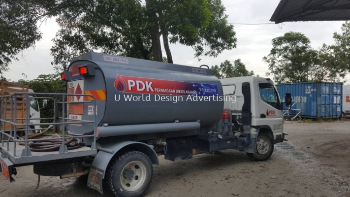 Perniagaan Diesel Kajang SDN BHD Truck Tanker Inkjet uv sticker at Kajang, Selangor