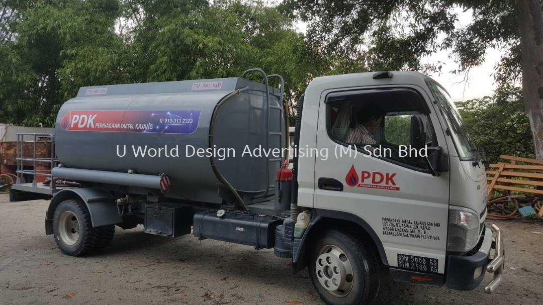 Perniagaan Diesel Kajang SDN BHD Truck Tanker Inkjet uv sticker at ...