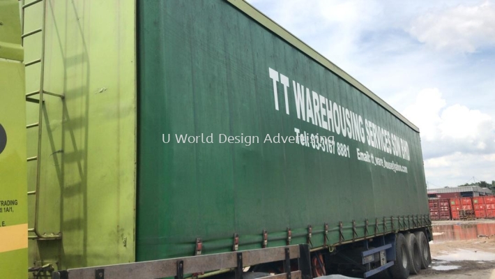 TT warehousing services sdn bhd truck container paint at klang selangor 