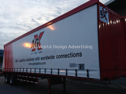 AGX Logistics truck container paint at klang selangor