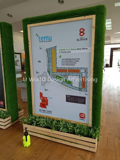 Lagenda Gardens install signage sticker at event booth kuala lumpur 