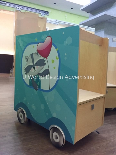 Waterproof Furniture Facilities Wrapping Sticker | Advertising Pengiklanan Information | Nursery School Fitness Gym | Supply Printing Install | Malaysia