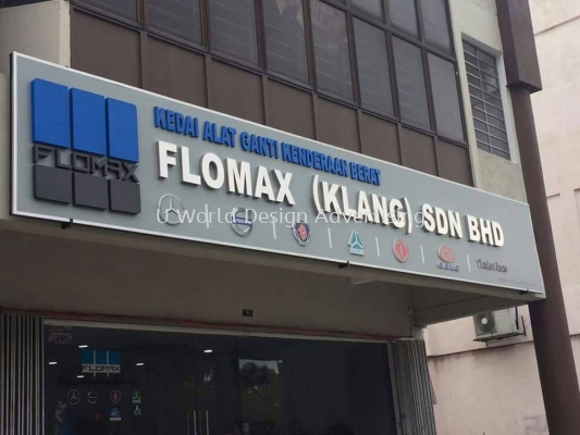 Flomax (Klang) sdn bhd stainless steel 3D box up  signboard signage at West port selangor 