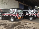 SF Global Express (M) Sdn Bhd cutting sticker at Petaling Jaya, Malaysia (2) VAN STICKER