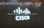 Cisco 3D LED Acrylic Box Up Lettering Signage at Kuala Lumpur LED ACRYLIC BOX UP LETTERING