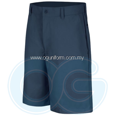 Plain Front Short (Navy Blue)