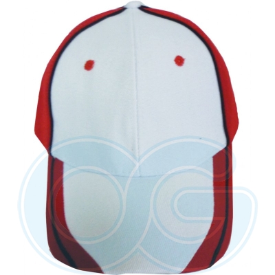 Wool Cap Design B (C04R/75) (White/Red)