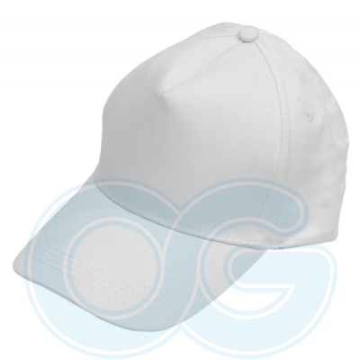 5 Panel Cotton Cap (5P-R/61) (White)