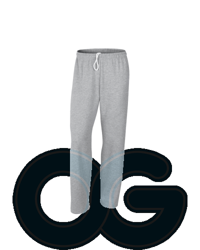 Unisex Open Bottom Sweatpants (G88400M-521) Sport Grey (295H)G