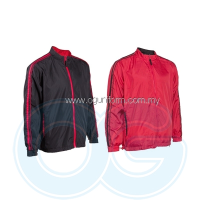 Unisex Reversible Jacket (WR04OS-562) Red Black (05)