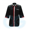 Female F1 Shirt (U03F-E/432) Black (01)ES Comb Cotton F1 Uniform