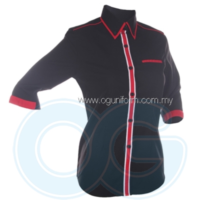 Female F1 Shirt (F133OS/392) Black(02)