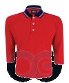 Unisex Long Sleeve Collar-Tee (2135LS-EZ/222) Honey Comb Collar-Tee