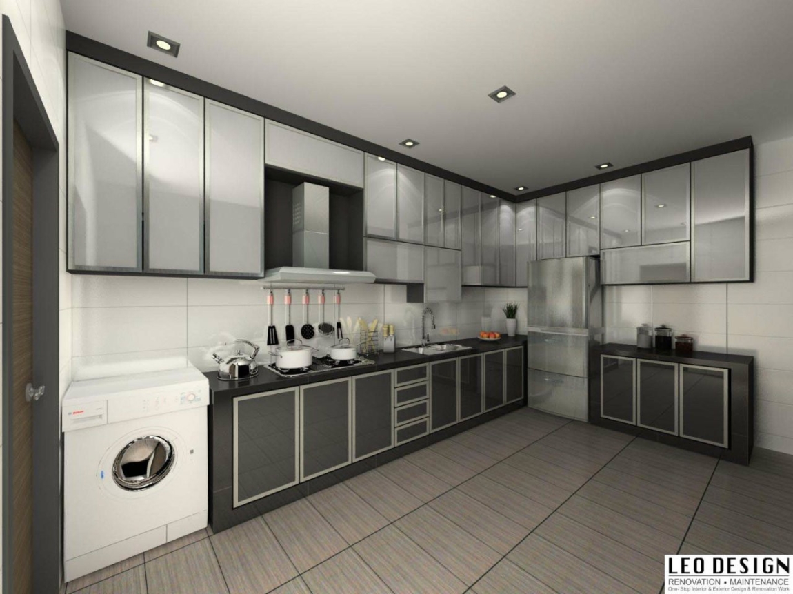 Reka Bentuk Kabinet Dapur 3D Yang Sesuai Di Malaysia Kabinet Dapur Dapur Reka Bentuk 3D