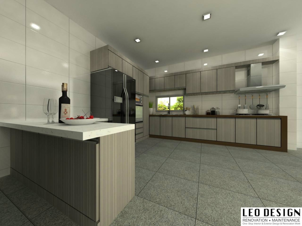 Reka Bentuk Kabinet Dapur 3D Yang Sesuai Di Malaysia Meja Pulau Dapur Dapur Reka Bentuk 3D