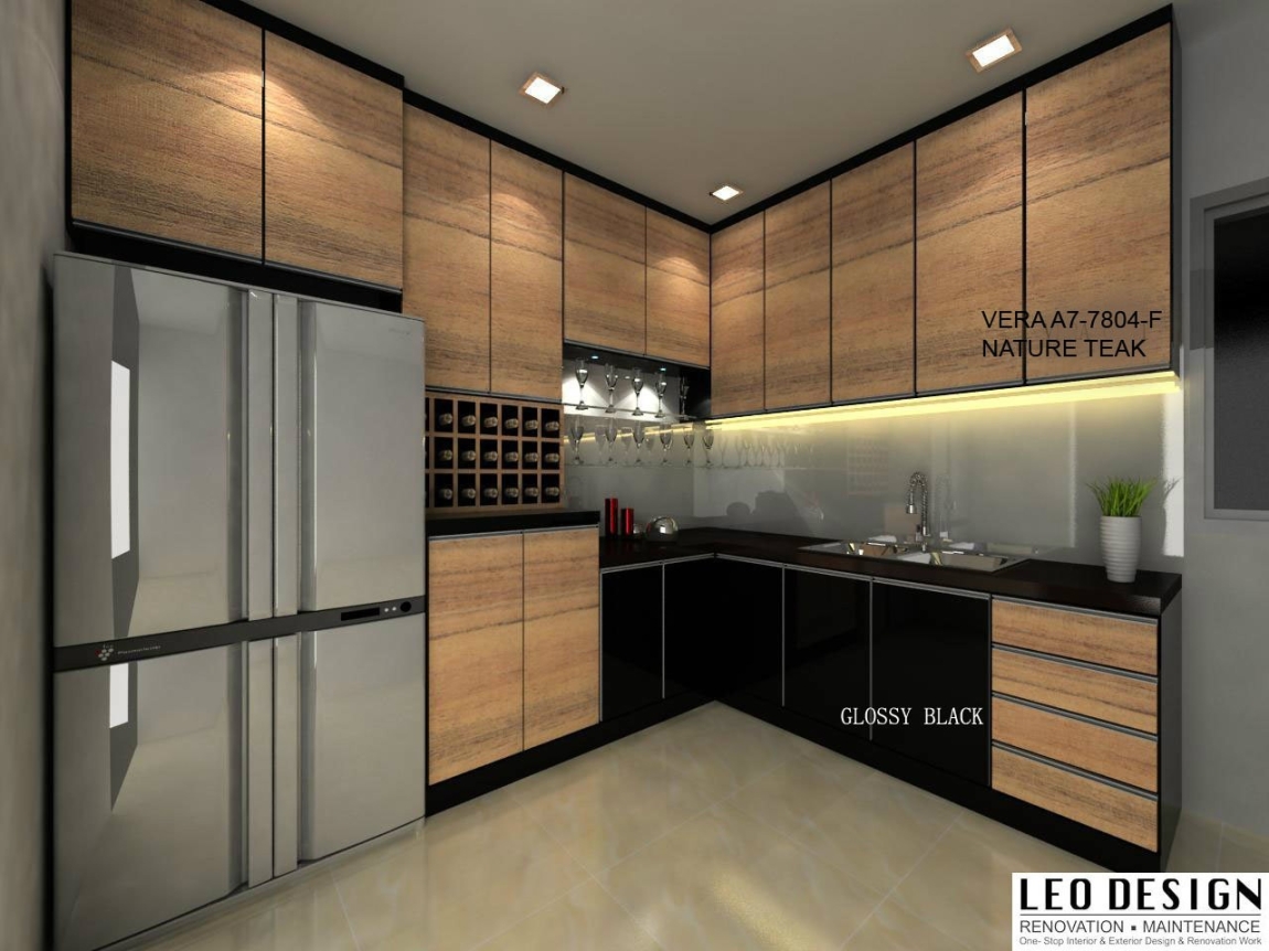 Kitchen Cabinet 3D Design Suitable Wood Grain Kitchen Cabinet Reference Kitchen 3D Design Drawing