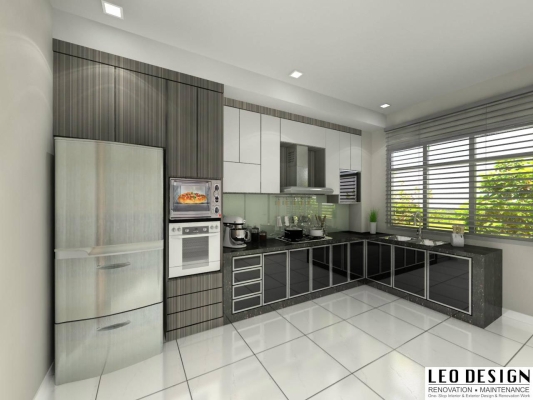 Reka Bentuk Kabinet Dapur 3D Yang Sesuai Di Malaysia