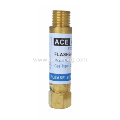 ACEWELD ECO TORCH MOUNTED FLASHBACK ARRESTOR - OXYGEN (02)