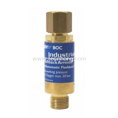 BOC F5 REGULATOR MOUNTED FLASHBACK ARRESTOR - OXYGEN (O2)