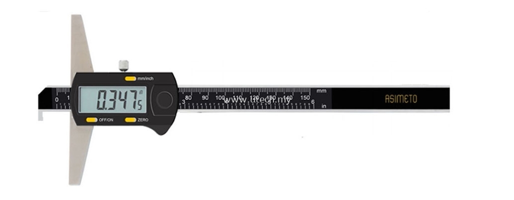 Series 322 - Digital Depth Calipers With Single Hook