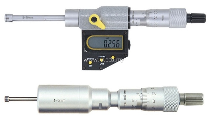 Series 208 / 209 - Two and Three Point Internal Micrometers (2-12mm / .08-.5") 