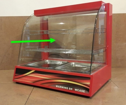 Front Glass only -WS-808 Food Display Warmer ID31568