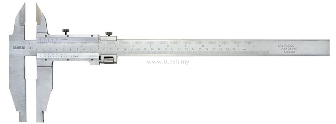 Series 302 - Heavy Duty Vernier Calipers With Upper Knife-edge (Open block)