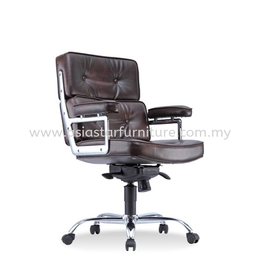 MODY LOW BACK DIRECTOR CHAIR | LEATHER OFFICE CHAIR KLANG SELANGOR