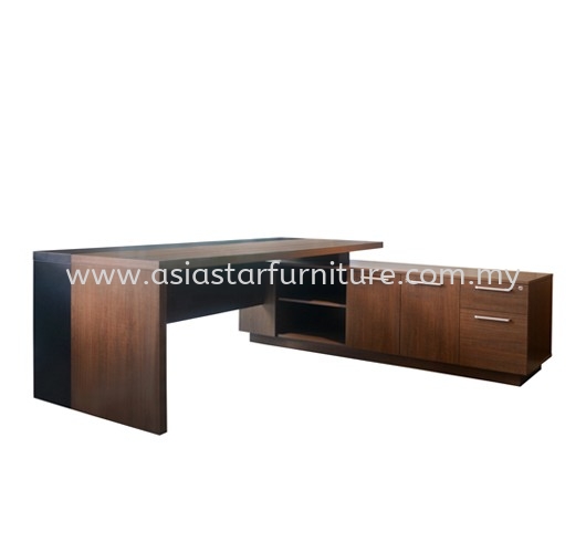 PARCO MEJA PEJABAT PENGARAH DENGAN KABINET PEJABAT TEPI (DALAM) - Office Furniture Manufacturer Director Office Table | Director Office Table Kota Damansara | Director Office Table Sungai Buloh | Director Office Table Tropicana