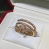 Cartier Juste Un Clou Pink Gold Ring with Diamonds Cartier