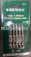 SATA 59354 1/4'' HEX SHANK BITS,50MM LENGTH,HEAGON SATA Tools