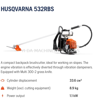 HUSQVARNA BRUSH CUTTER 532RBS