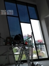 Silver Black Building Reflective Film  Setia Alam Commercial Film Tinted Bangunan