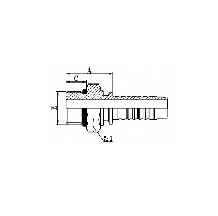 13 BSP Male O-Ring Seal