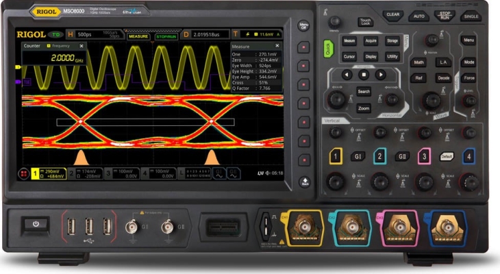 Rigol MSO8104 - 4 Channel / 1 GHz Digital Oscilloscope