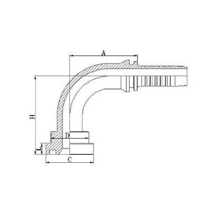 659 90Sae Flange 6000 PSI