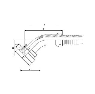 68 45Sae Flange 3000 PSI