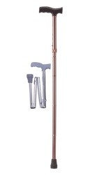 Alum adjustable and foldable walking stick MO-927L