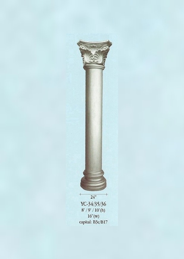 YC 34 -YC 35  -YC 36  Roman Column Cement Column / Cement  Pillar  Choose Sample / Pattern Chart