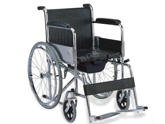 Steel Standard Commode Wheelchair