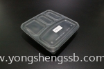 BTB-4CN (300PCS/PKT) WITH LID Lunch Boxes Container / Plastic Cup / Bottle / Bowl / Plate / Tray / Cutleries / PET