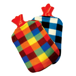 Hot water bottle with cover