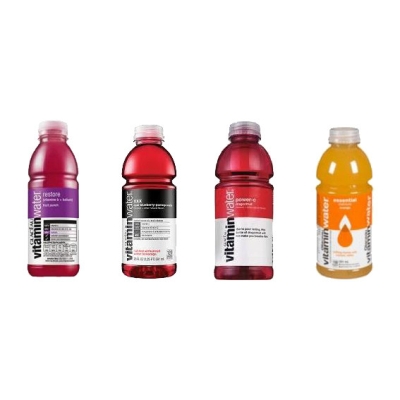 Vitamin Water Restore, Triple Berry XXX, Power C C & Essential